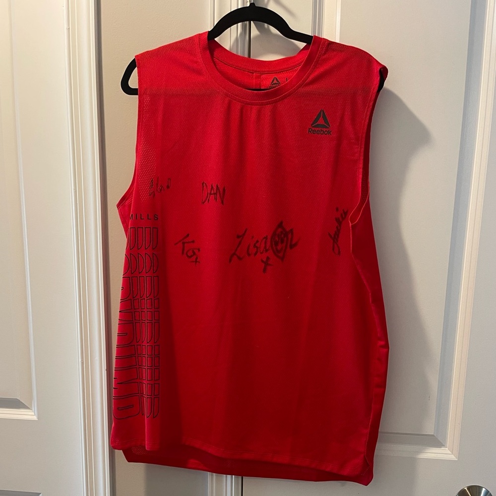 Reebok Men’s Les Mills Large BODYPUMP Tank Top AUTOGRAPHED ***RARE***